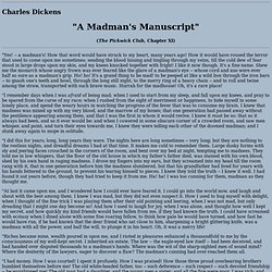 Dickens, "A Madman's Manuscript"