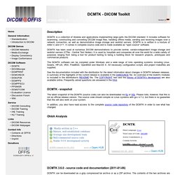 dicom.offis.de - DICOM Software made by OFFIS - DCMTK - DICOM Toolkit