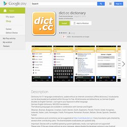 dict.cc - offlinedictionary