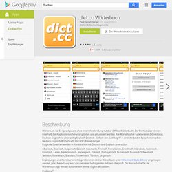 dict.cc Wörterbuch - Android-Apps auf Google Play