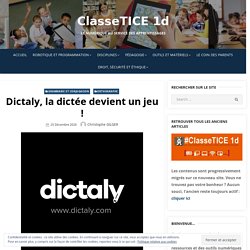 Dictaly, la dictée devient un jeu !