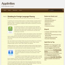 Dictating for Foreign Language Fluency
