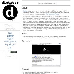 dictator homepage