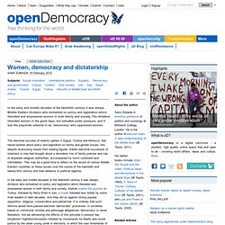 Women, democracy and dictatorship