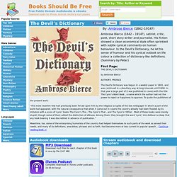 The Devil’s Dictionary by Ambrose Bierce