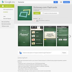 Dictionary.com Flashcards - Aplicações no Android Market