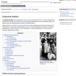 Costume breton - The Free Online Dictionary and Encyclopedia (TFODE)