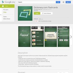 Dictionary.com Flashcards