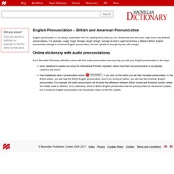 Macmillan Online Dictionary with Free Audio Pronunciation