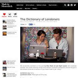 The Dictionary of Londoners