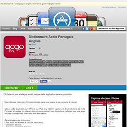 Dictionnaire portugais-anglais Accio - application pour iPhone, iPod Touch et iPad