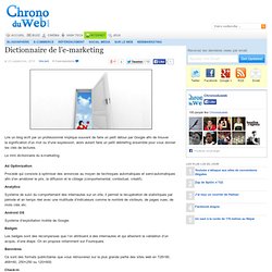 Dictionnaire de l’e-marketing