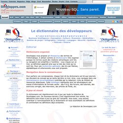 Dictionnaire des développeurs - Club d'entraide des développeurs francophones