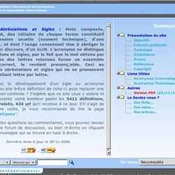 Acrodict - Dictionnaire Francophone des acronymes, sigles et abréviations informatiques