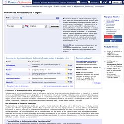 Dictionnaire Médical Francais Anglais