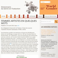 Femmes artistes en quelques mots - Dictionnaire du Genre en Traduction