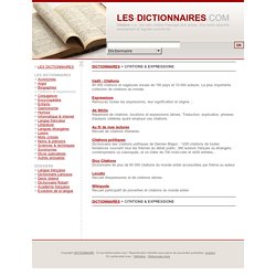 Dictionnaires des citations