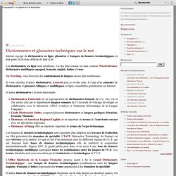 Dictionnaires et glossaires techniques sur le net - Le blog de LinguaSpirit