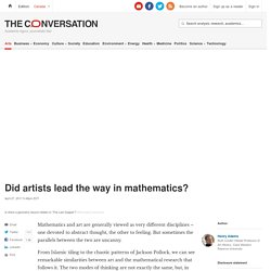 Did artists lead the way in mathematics?
