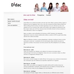 Didac -  Didac en bref