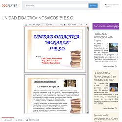 UNIDAD DIDACTICA MOSAICOS 3º E.S.O. - PDF Descargar libre