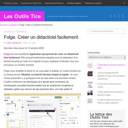 Folge. Créer un didacticiel facilement