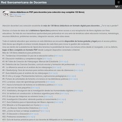 Libros didácticos en PDF para docentes (una colección muy completa 132 libros) – Red Iberoamericana de Docentes