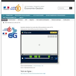 Vidéo didactisée sur la notion de TVA | Économie-Gestion