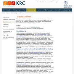 Kemilärarnas Resurscentrum KRC