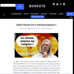 Didier Raoult est-il climatosceptique ?