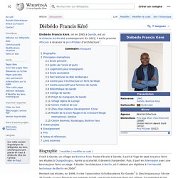 Diébédo Francis Kéré