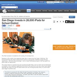 San Diego Invests in 26,000 iPads for School District