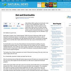 Diet and Diverticulitis