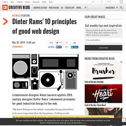 Dieter Rams' 10 principles of good web design