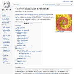 History of LSD