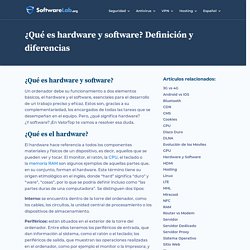 ¿Qué es hardware y software? Definición y diferencias // SoftwareLab