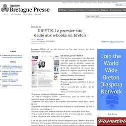 DIFETIS Le premier site dédié aux e-books en breton