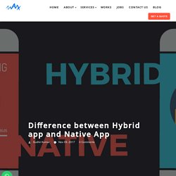 Difference between Hybrid Mobile app and Native App