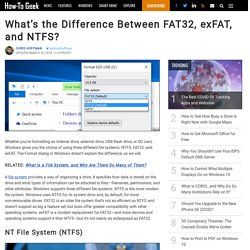 What’s the Difference Between FAT32, exFAT, and NTFS?