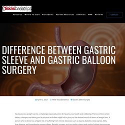 Gastric Sleeve Vs. Gastric Balloon