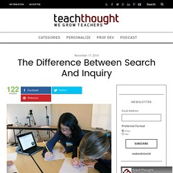 The Difference Between Search And Inquiry