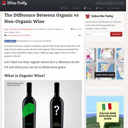 The Difference Between Organic vs Non-Organic Wine