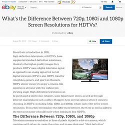 What’s the Difference Between 720p, 1080i and 1080p Screen Resolutions for HDTVs?