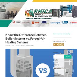 Know the Difference Between Boiler Systems vs. Forced-Air Heating Systems