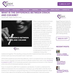 The Difference Between Crack and Cocaine - Agape Treatment Center
