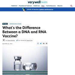 What's the Difference Between a DNA and RNA Vaccine?