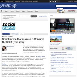 Social media that makes a difference: the Sall Myers story - The Business Journals