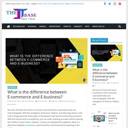 What is the difference between E-commerce and E-business?