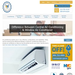 difference between central and window air conditioners