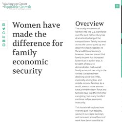 This is the difference women have made to their family's economic security